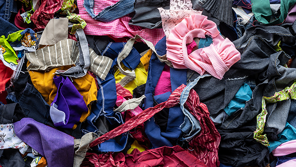 Textilt avfall. Foto: Adobestock