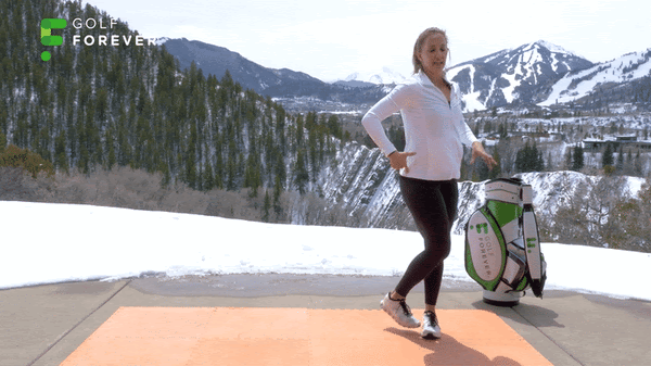 A person walking with a golf bagAI-generated content may be incorrect.